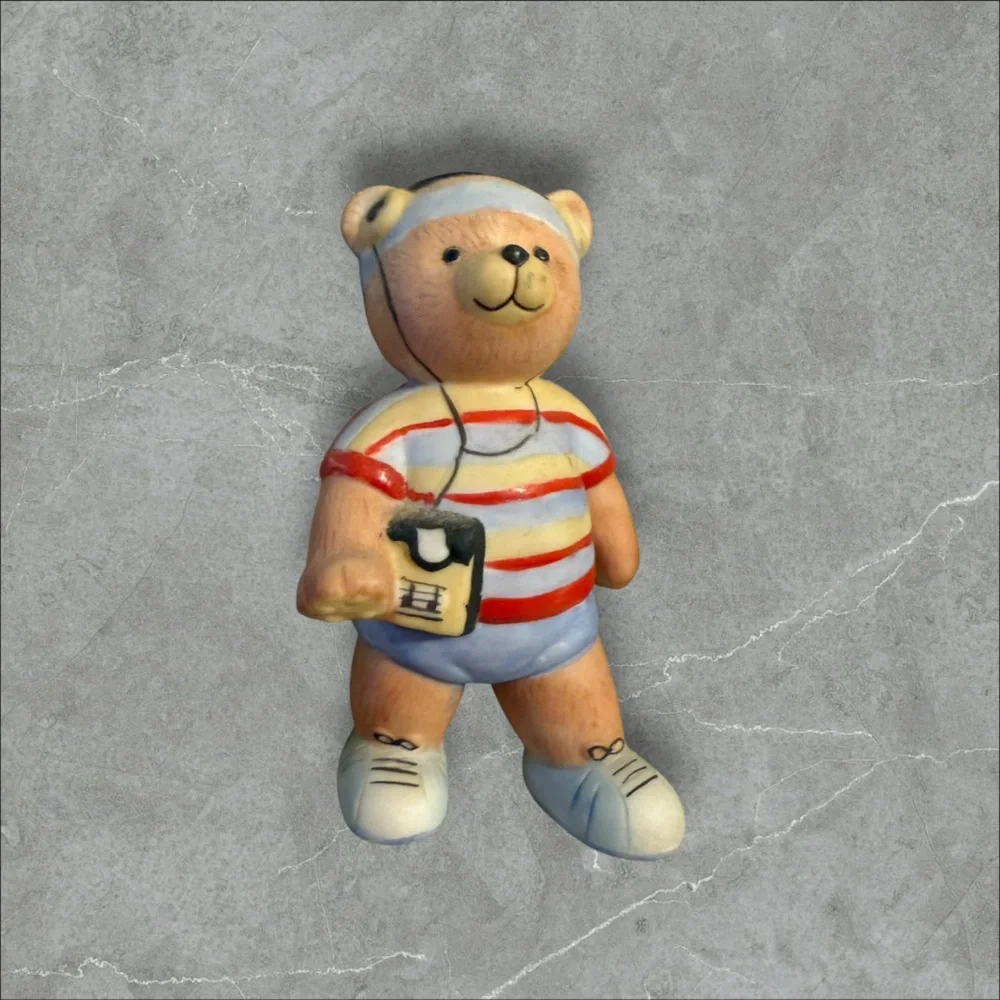 Vintage Jogging Jim Bears of‎ Distinction by BRONSON COLLECTIBLES Porcelain